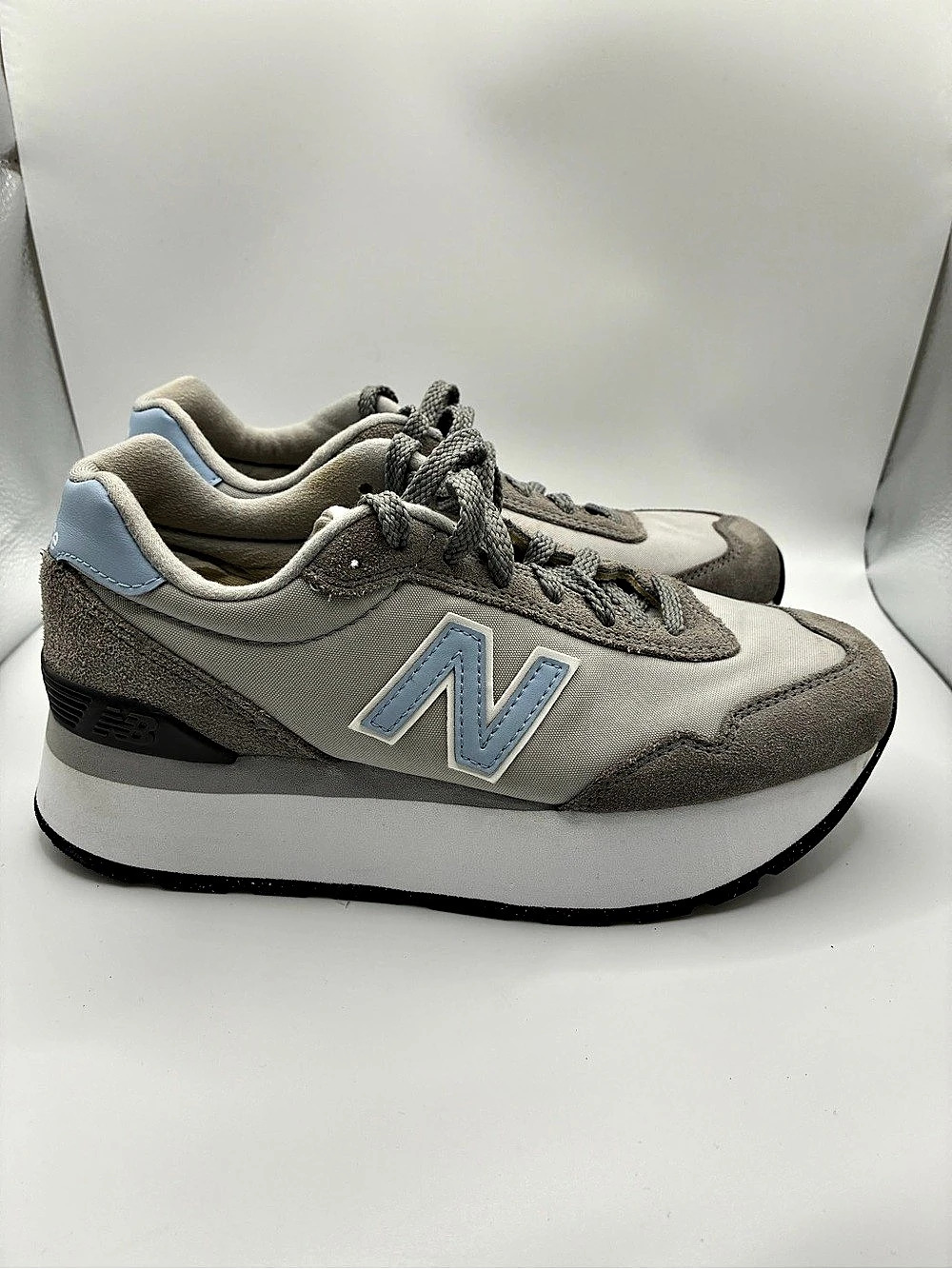 New Balance 515 Platform Women’s Low Top Lace-Up Sneakers Gray/Blue Size 7